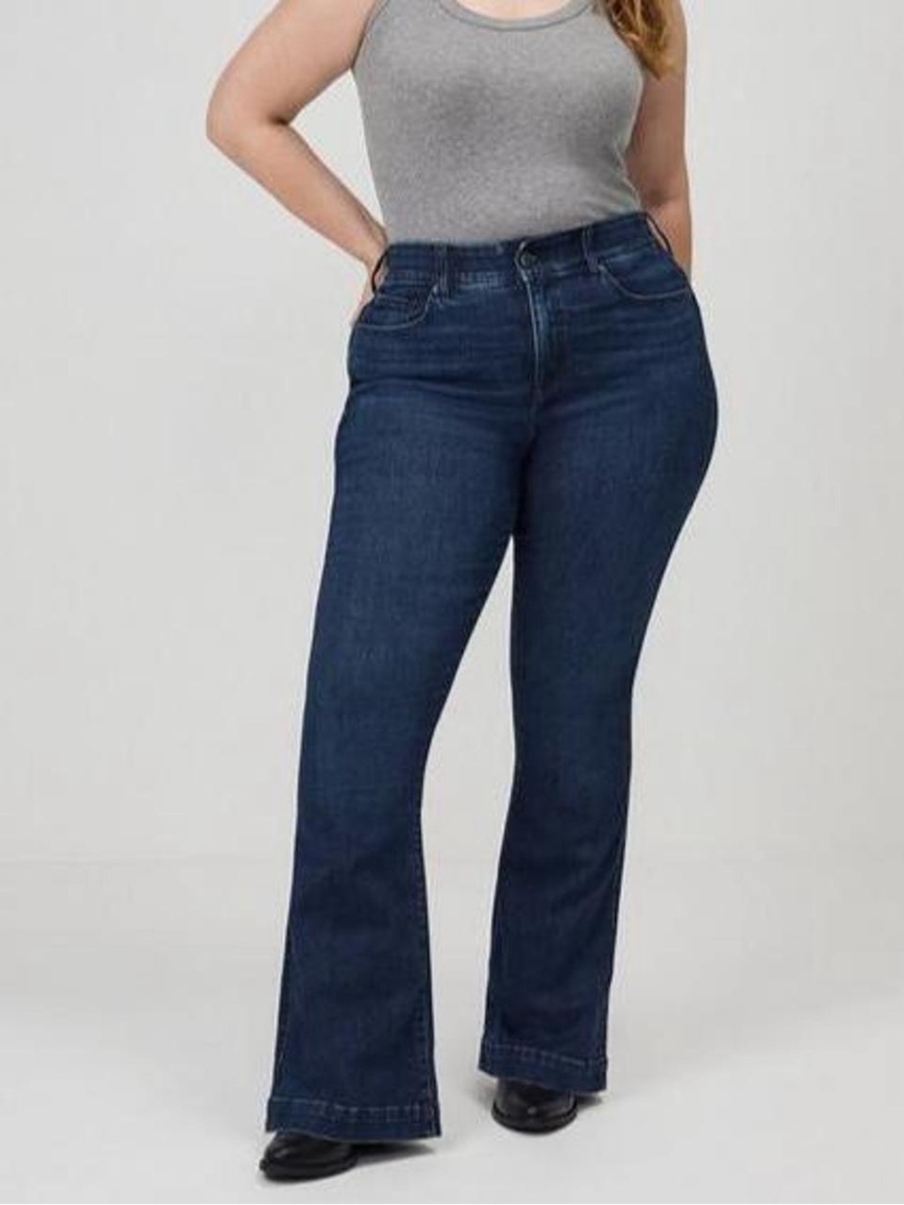 Torrid Bombshell Flare Blue Denim Jeans Women's 12 Short Petite Bootcut